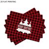 4pcs/6pcs Christmas Placemats, Buffalo Plaid Tree Pattern Table Mats for Dining, Kitchen Dining Decoration, Suitable for Holiday Decorations, Dining T