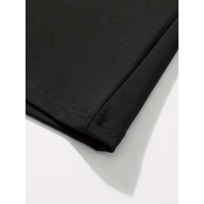 European sizes Men's Short Sleeve Crew Neck T-Shirt Fit Casual Summer Spring Fall Wear, Breathable Casual Mature Style for & Teen