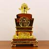 Feng Shui Copper Five Masters Guangji Dragon King God of Wealth Lucky Home Living Ornaments