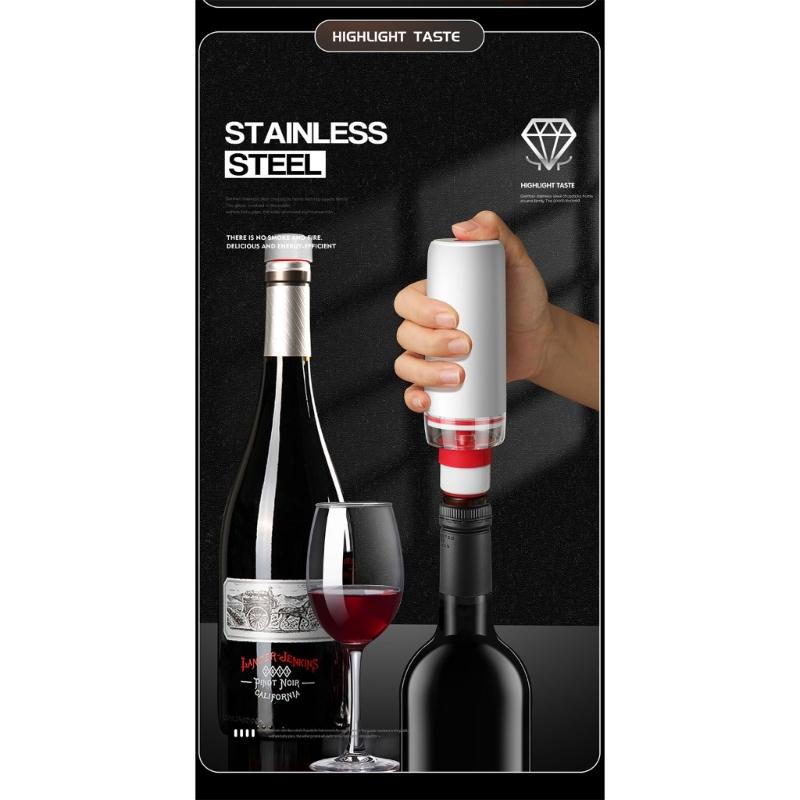 Wine Saver Pump Set Vacuum Pump Wine Bottle Stopper Wine Preserver Vacuum Saver Pump Wine Stoppers Party Bar Accessories