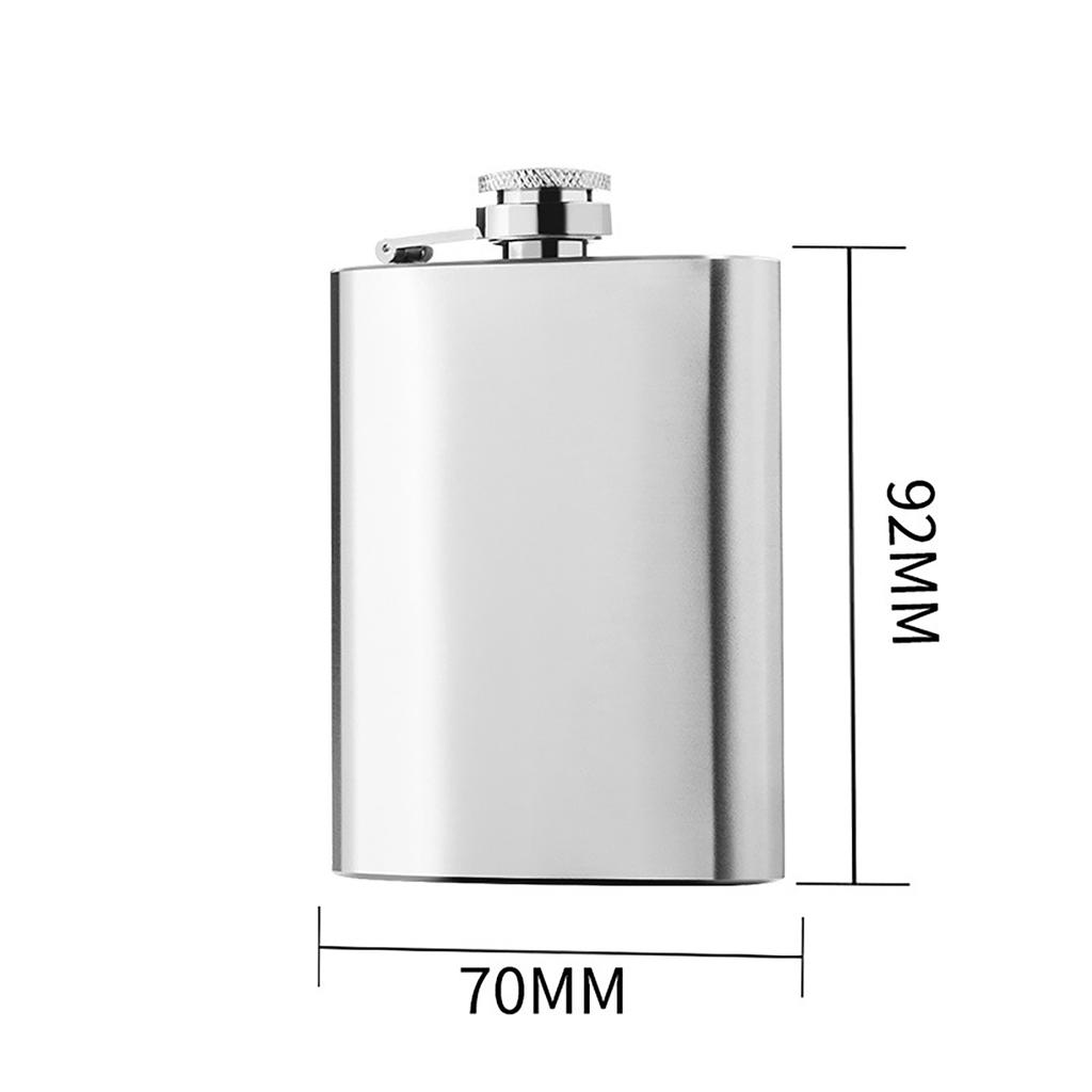 1/2/4/7/8 Oz Stainless Steel Hip Flask With Funnel Pocket Hip Flask Alcohol Liquor Hip Flask Screw Cap