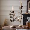 1PC Wrought Iron Candle Holder American Retro Ornament B & B Decoration Creative Romantic Candle Holder Shooting Props