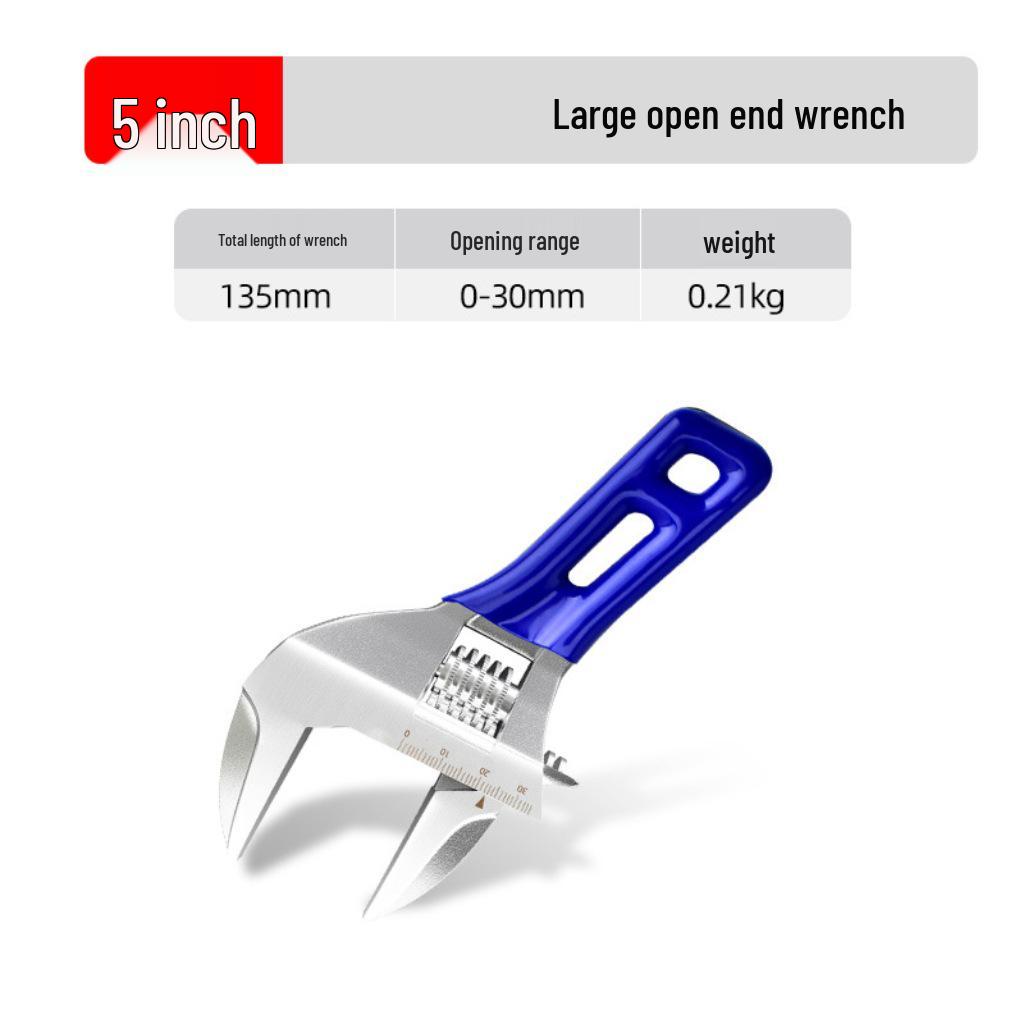 Multi-functional Short Handle Large Opening Water Heating Wrench - 6 & 8 Lightweight 145mm Large Opening Short Handle