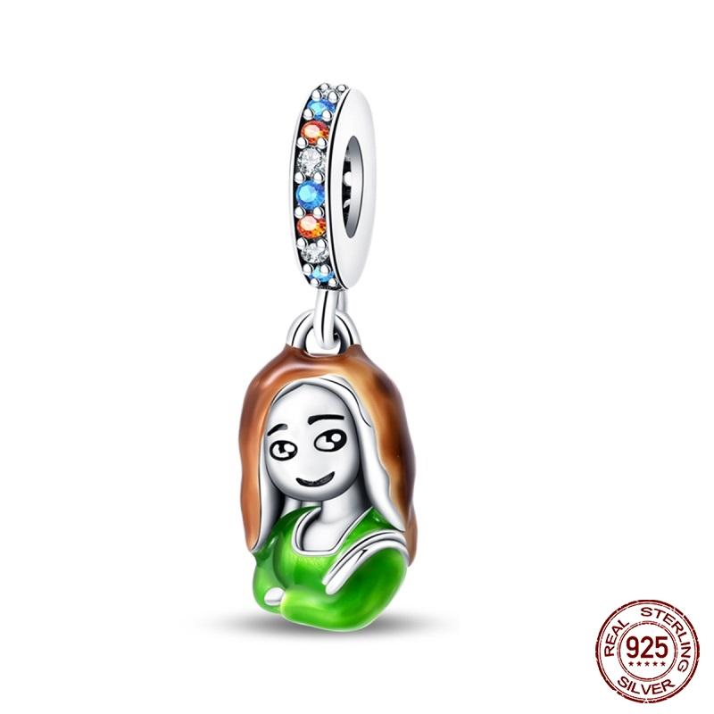 New Copper Fashion Glowing Space Astronaut Spaceship Charms Beads Fit Brand Original Bracelet Diy Jewelry Gift