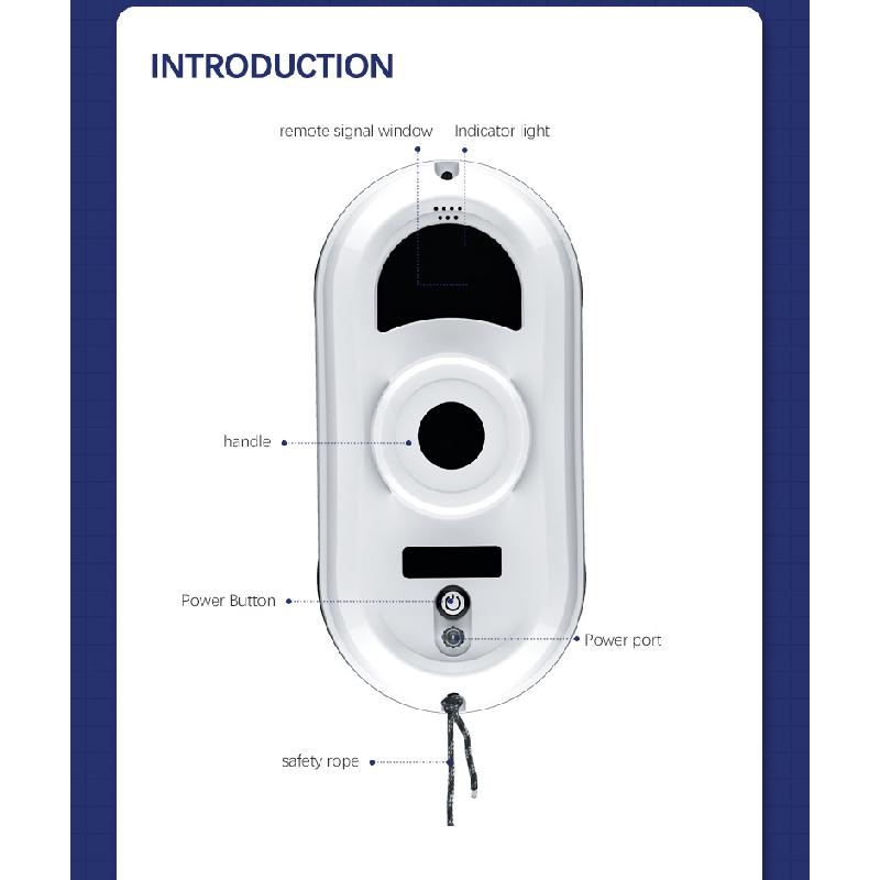 Fully Automatic Intelligent Window Cleaning Robot, Clean Robot, Electric Remote Control Glass Cleaning Robot