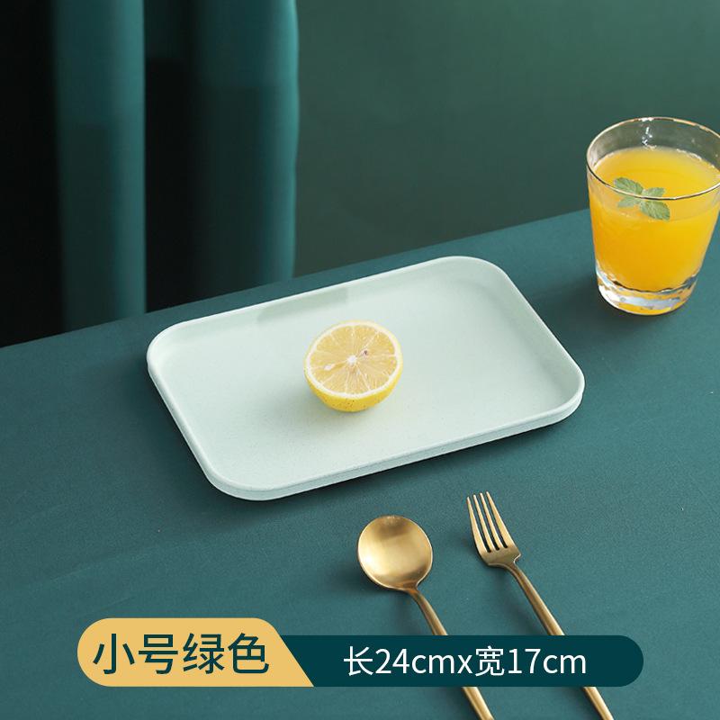 

Скандинавский прямоугольный пластиковый поднос для стаканов с водой, поднос для чайных чашек для гостиной, большая фруктовая тарелка