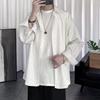 Men's Spring and Autumn Casual Striped Shirt Youth Lapel Comfortable Top