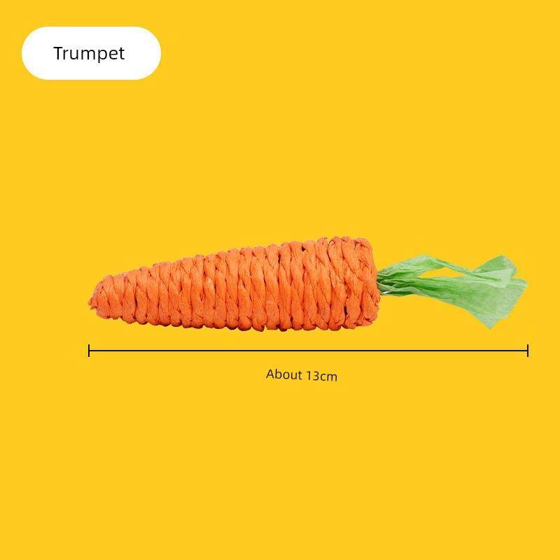 

Cat Toy Bends and Hitches Carrot Molar Long Lasting Dog Small Size Dogs Teddy/Pomeranian Interactive Relieving Stuffy Pet Supplies 1 bite-resistant carrot small size