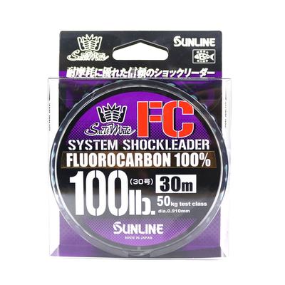 Sunline Fluorocarbon Leader Saltwater System Shock Leader 30m 100lb (9253)