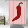 I'M Hot" Chilli Art Print Funny Shower Curtain - Cute Bath Decor & Christmas Gift Idea