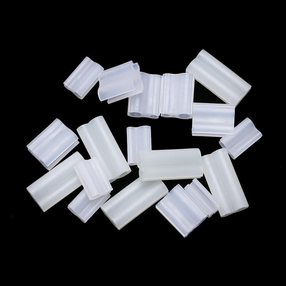 20Pcs Fishing Glow Stick Clip Used On Fishing Rod Feeder Fluorescent Light Sticks Clip On The Rod Tip Night Float Clip Holder