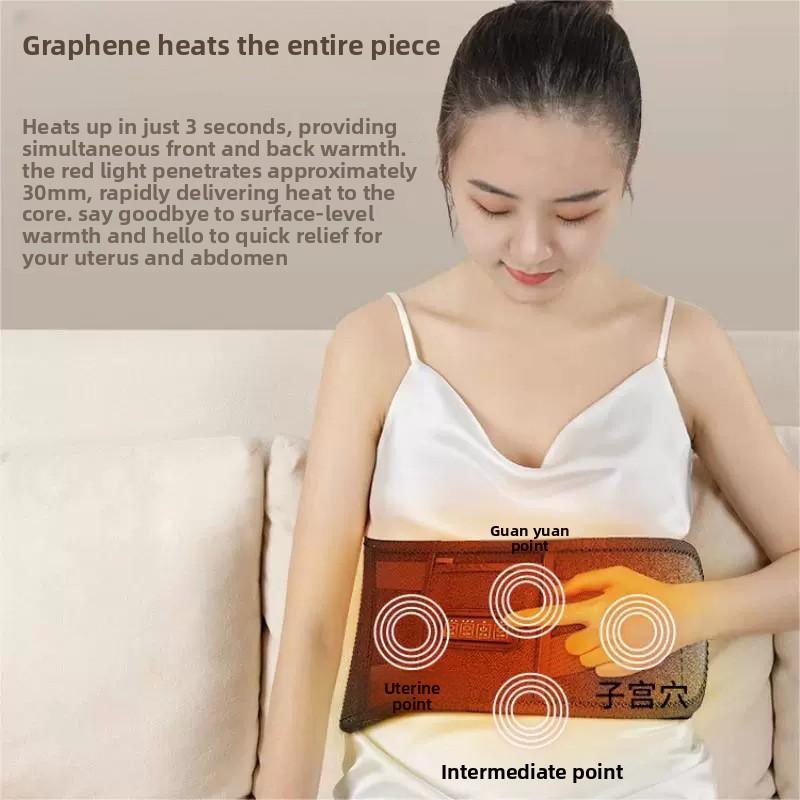 New Electric Heating Waist Massage Instrument Mugwort Hot Compress To Keep Warm Waist Pain Physiotherapy Massage Artifact Belt