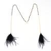 Boho Feather Tassel Face Chain, Sparkly Crystal Mask Vein Eyewear Chain, Festival Party Hair & Face Accessories for Women