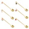 Kitchen New Year Christmas Coffee Spoon Tableware Stainless Steel Table Ornament