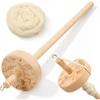 Holzspindel-Set, 3 Zoll Buchenholz Top Handspinner zum Spinnen & Zwirnen von Garn, Perfekte Alternative zum Garnrad für Anfänger Strickliebhaber