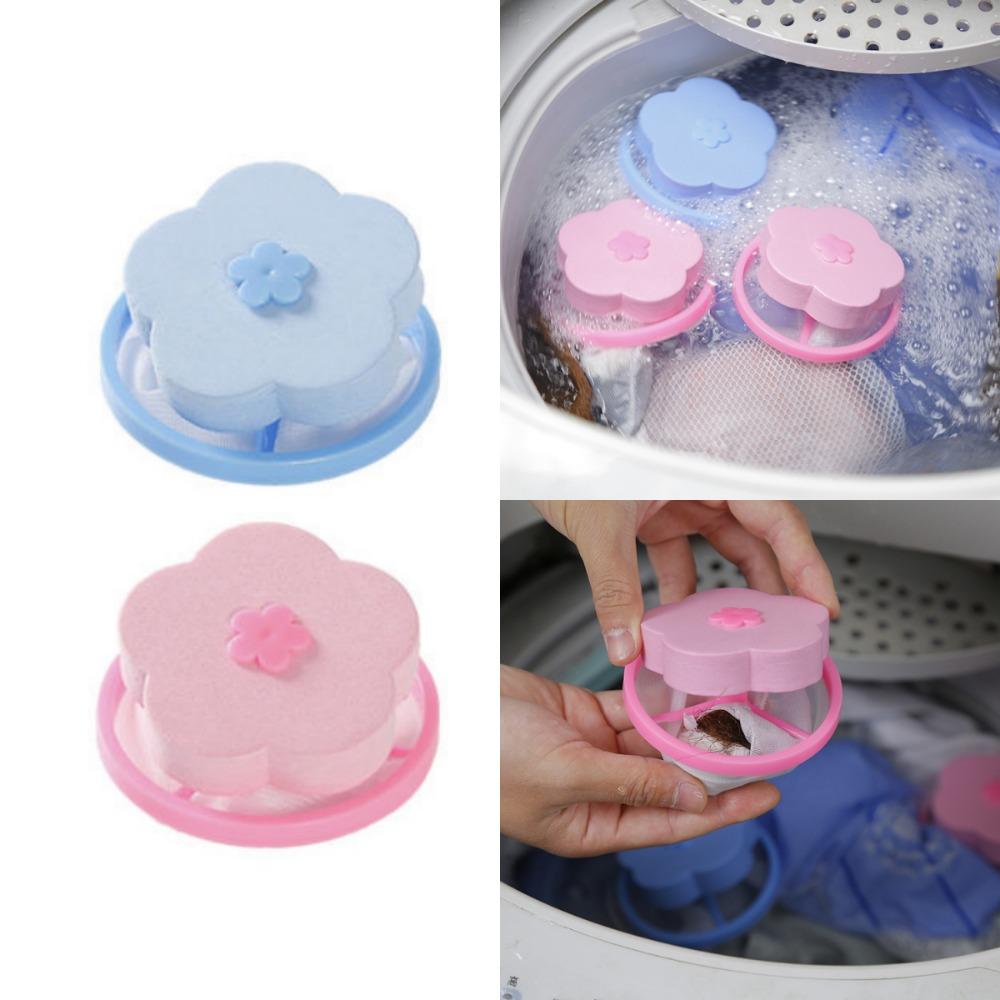 Lot De 12 Filtres Flottants Pour Machine à Laver - Attrape Poils D'animaux (chiens, Chats) - Réutilisables, Couleur Bleu/orange