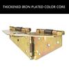 4pcs Folding Hinges Set for Round Dining Desks Cabinet Hardware with Screws Included Space Saving Folding Hinges Set