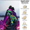 1pc Joker Clown Flannel Throw Blanket - Lightweight Soft Warm All-Season Blanket for Sofa, Bed, Travel, Camping  L1029051