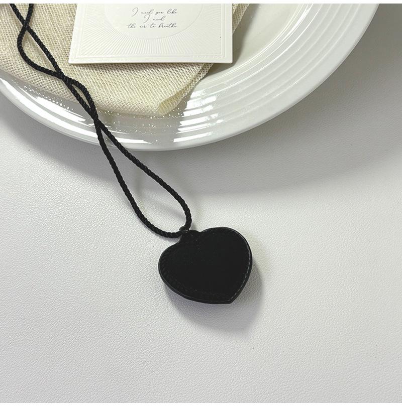 Portable Leather Cool Style Necklace Bag for Bluetooth Headset, Glasses, Keys