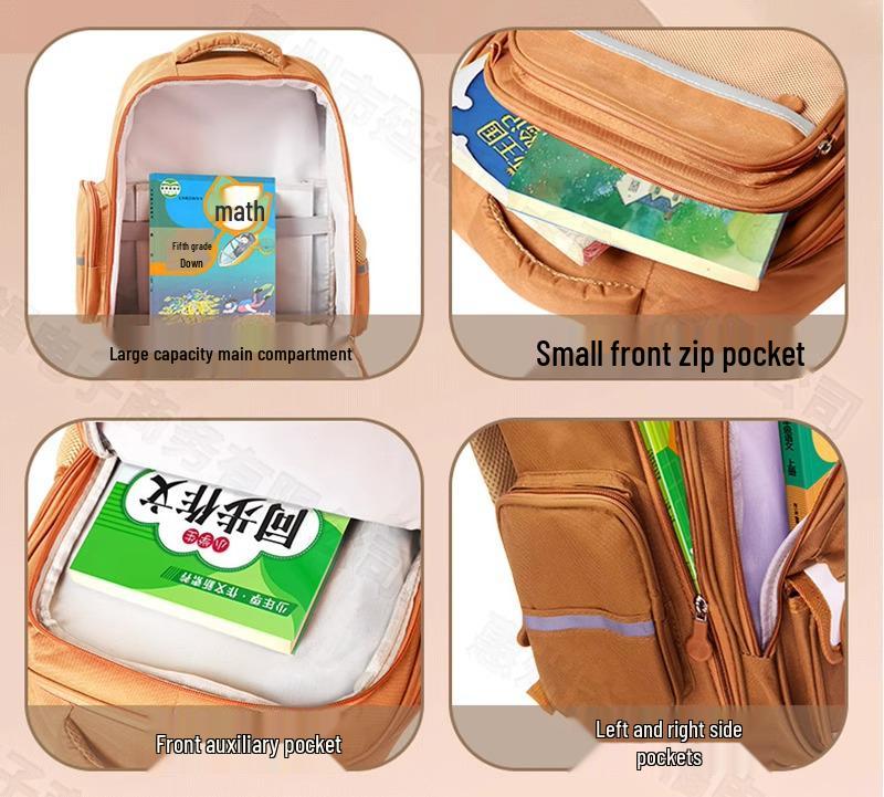 Capybara Backpack Stationery Set: Ergonomic Schoolbag Gift for Boys & Girls.