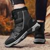 Women Winter Plus Snow Boots Men Medium Warm High Top Cotton Shoes Large Antiskid Solid Color