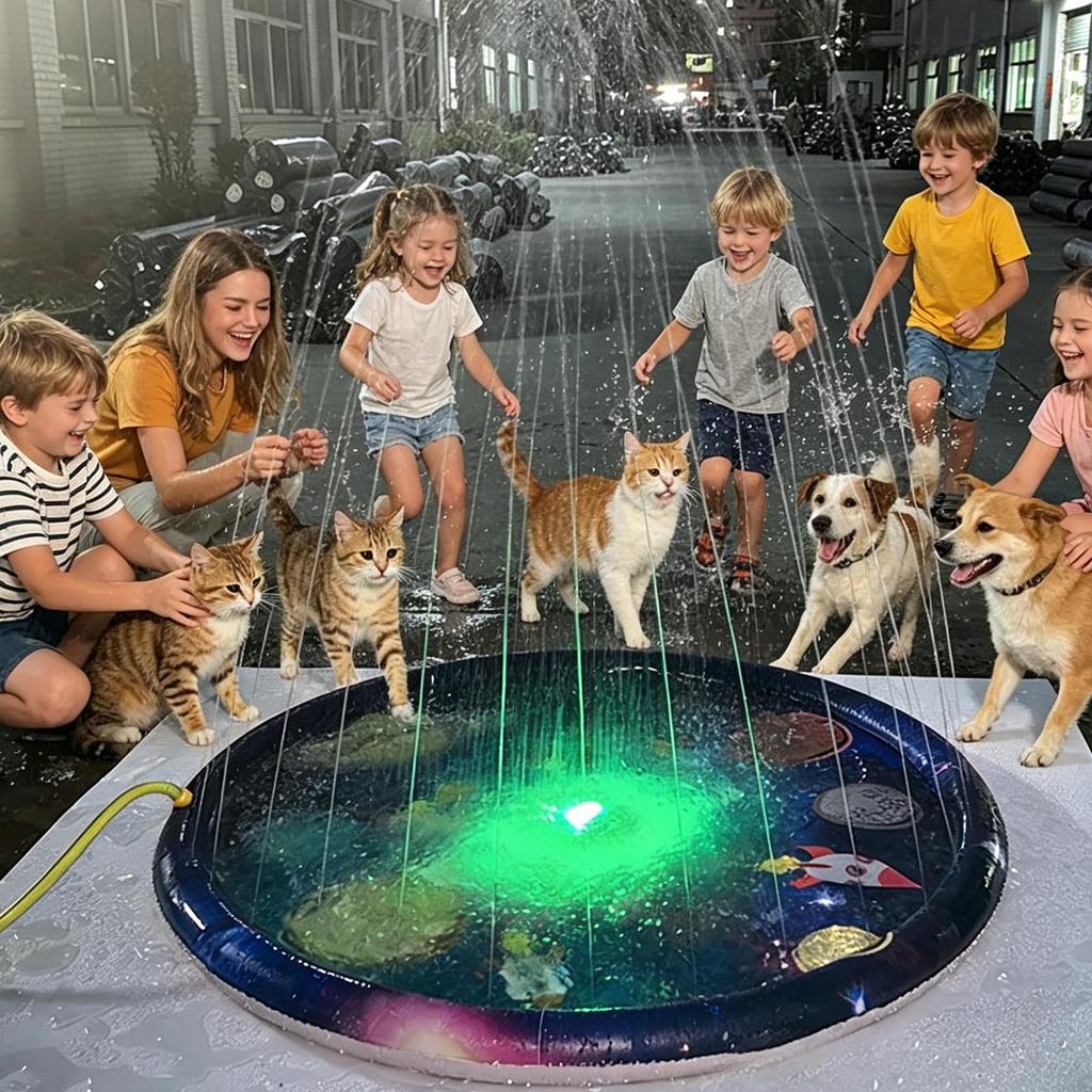 New Children Play Spray Mat Beach Inflatable Water Sprinkler Pad Outdoor Game Toy Lawn Swimming Pool Mat Kids Toys