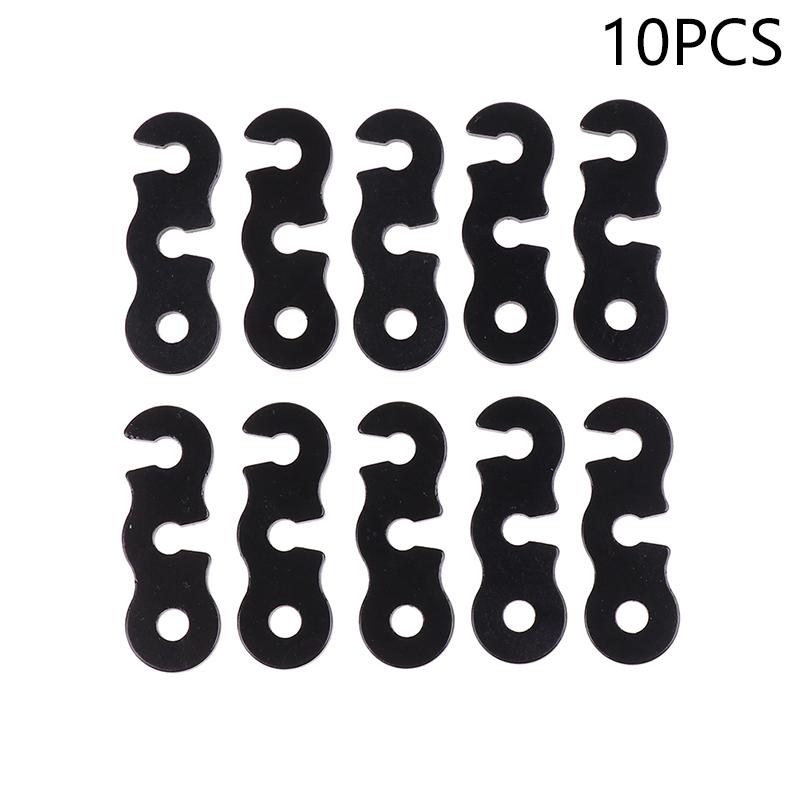 

10 шт. регулируемые пряжки для шнура для кемпинговой палатки S-типа натяжители крепежный комплект