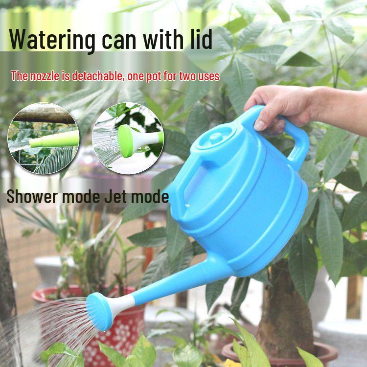 Large Capacity Garden Watering Can with Long Spout and Thickened Plastic