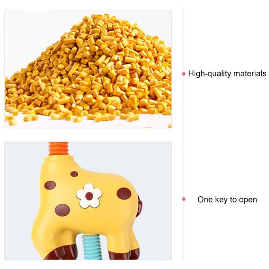 Baby Bath Toy Interesting Anti-deform Lovely Carton Giraffe Infant Shower Toy for Kids