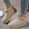 Suede Flats Ankle Women Snow Boots Warm Comfort 2024 Winter Casual Shoes New Trend Hot Sale Walking Non-slip