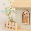 Children'S Wooden Doll Room Scene Ornament Night Light Play House Collage Villa Doll House Model Educational Toy