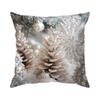 Silver Christmas Theme Pillowcase Printed Polyester 45x45cm Throw Pillowcover Decorative Sofa Cushion Pillowslip Home Decor