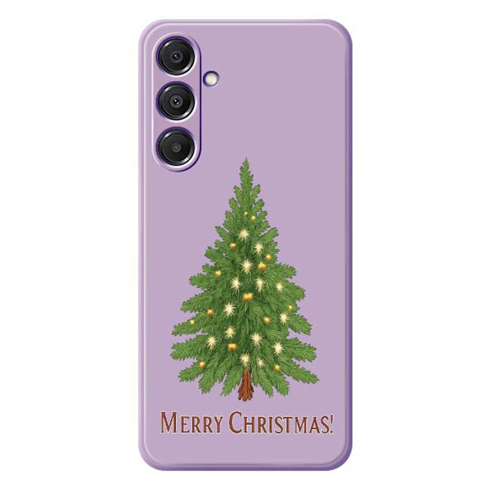 For Samsung Galaxy A16 5G/4G Case Christmas Tree Pattern Printing Straight Edge TPU Phone Back Cover