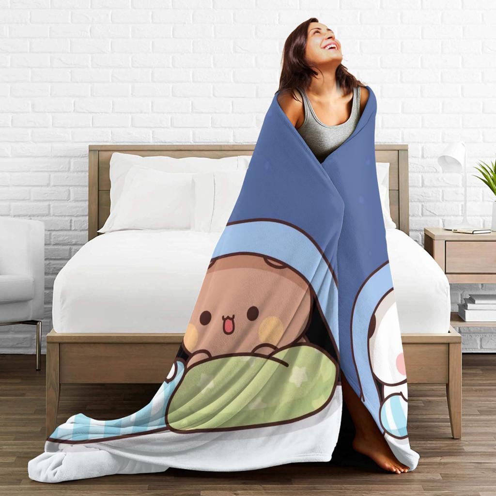 Soft BlanketChildren Airplane Travel Cute Bubu & Dudu Bedding Throws Flannel Bedspread For Outdoor Fashion Sofa Bed Cover
