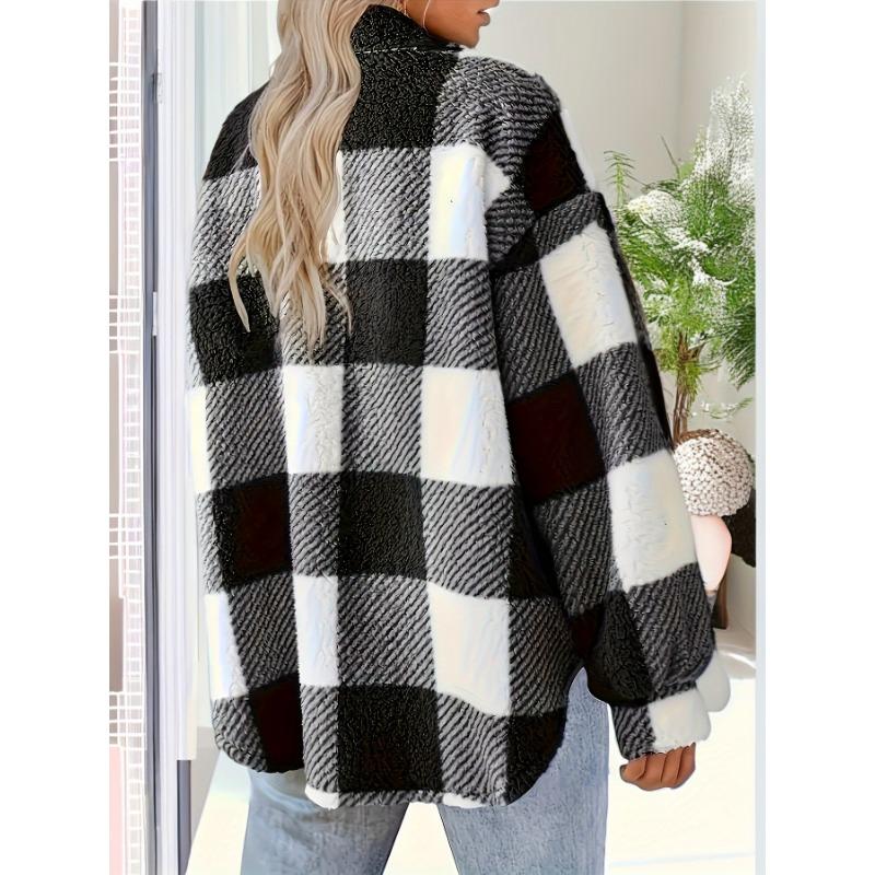 Elegant Directional Fluffy Winter Jacket