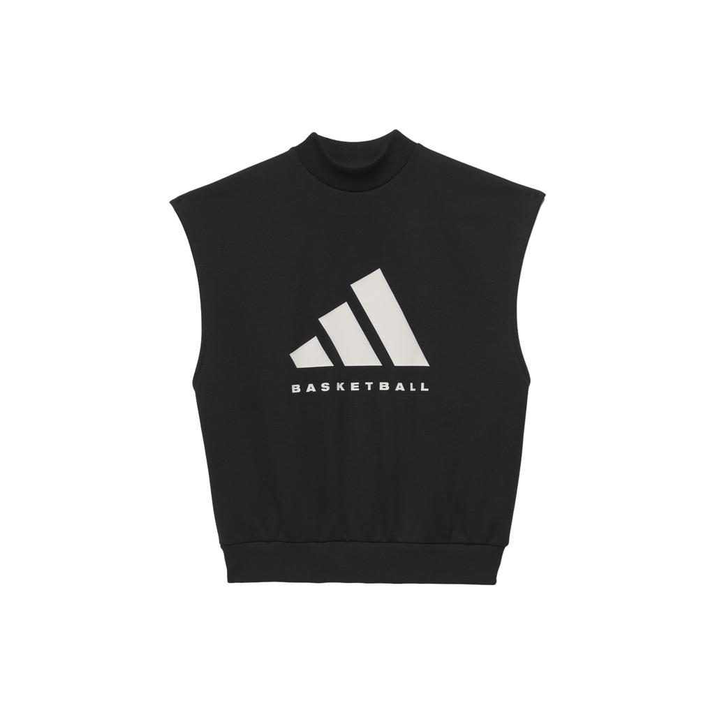 Adidas Chapter 03 Brand Logo Print Fleece Lined Sweatshirt Unisex Black IN4247