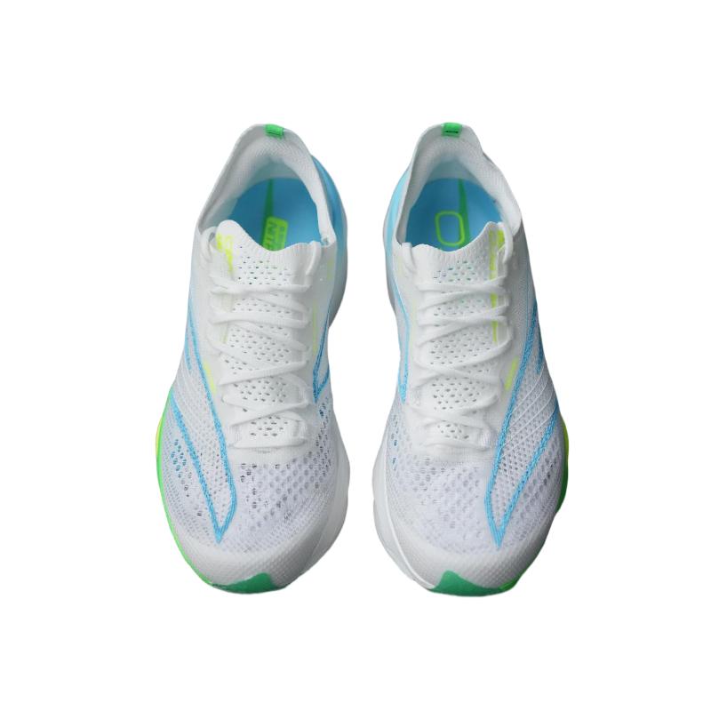 Anta C202 6.0 PRO Tela Caña Baja Tecnología de Nitrógeno Zapatillas de Maratón para Correr Hombre Blanco Azul 112615576R-5