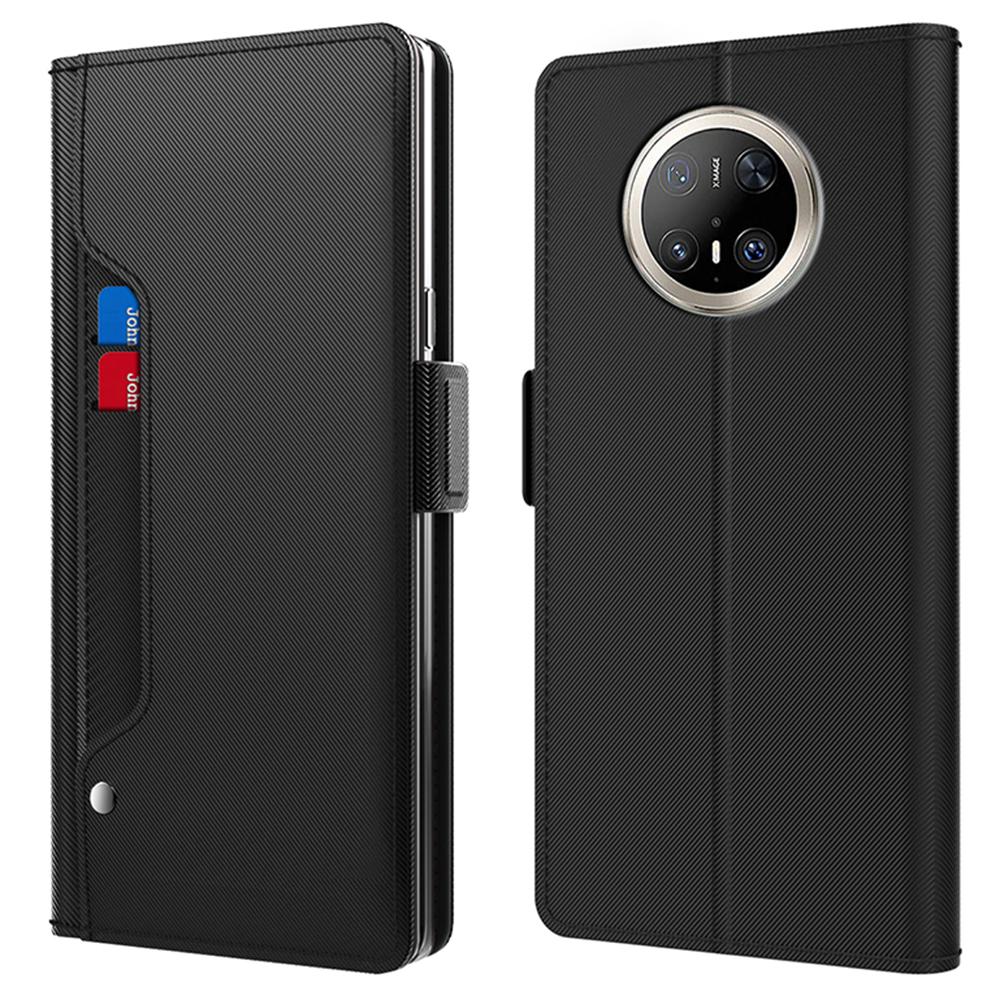 For Huawei Mate 70 Pro/70 Pro+ Case Stand PU Leather Phone Cover Card Holder Mirror
