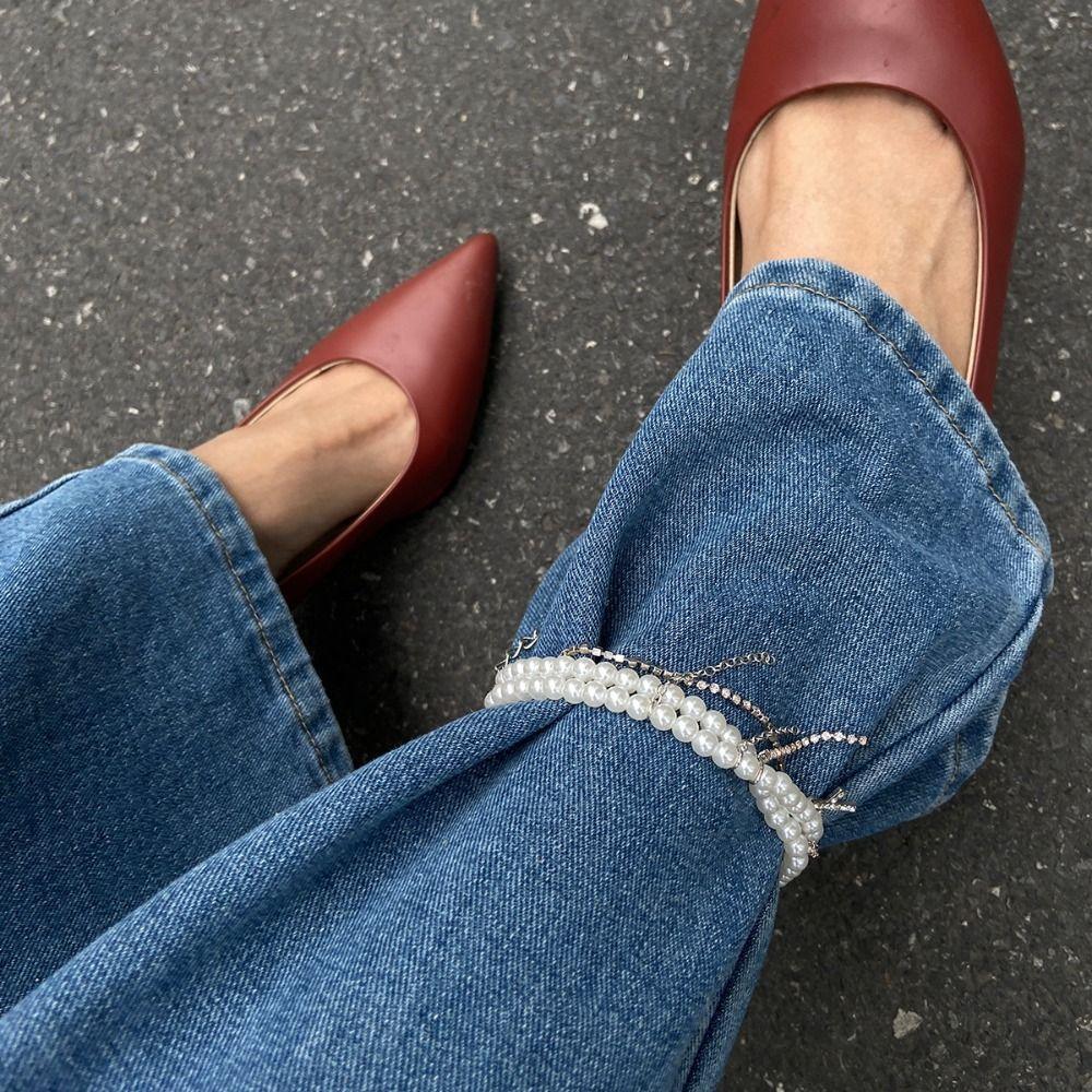 Detachable Cross Pendant Jeans Chain Heart Trousers Decoration  Unisex