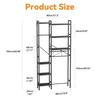 Above Toilet Storage Rack, 3-Tier Over The Toilet Shelf, Freestanding Bathroom Organizer Adjustable Storage Shelf Space Saver Rack for Restroom