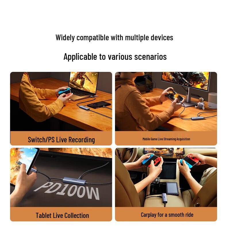 Ugreen CM725 USB-C HD Video Capture Card