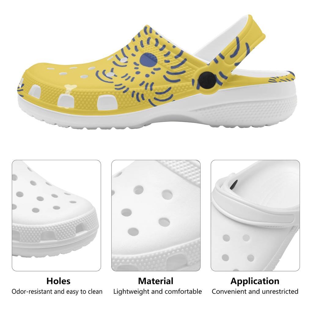 Cartoon Printed EVA Clogs for Women Men Flexible Lightweight Slip On Casual Footwear Soft Sole Summer Sandals Casual Walking