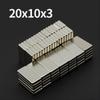 20x10x3mm Powerful Neodymium Magnet N35 NdfeB Permanent Magnetic imanes Block Super Strong Fridge Magnets DIY