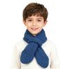 Children Cross Knit Scarf, Soft Solid Color Kids Winter Neck Warmer, Toddler Neck Collar Scarf
