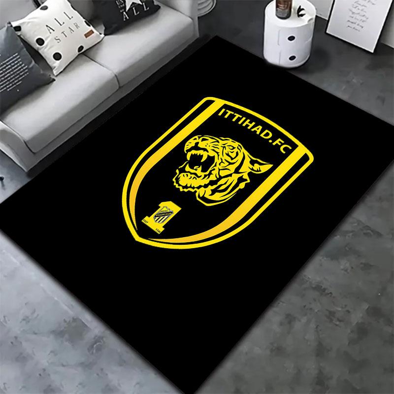Al-Ittihad Club Carpet Rug for Living Room Bedroom Home Sofa Decoration,Kids play Non-slip Floor Mat