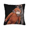 Punch Baby Monkey Pillow Case  Vintage Pillow Cover Polyester Design Cushion Cover Pillowcases For Sofa Home Decorative