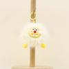 Coal Bucktooth Cute Ball Plush Keychain Backpack Charm Stuffed Gift For Students