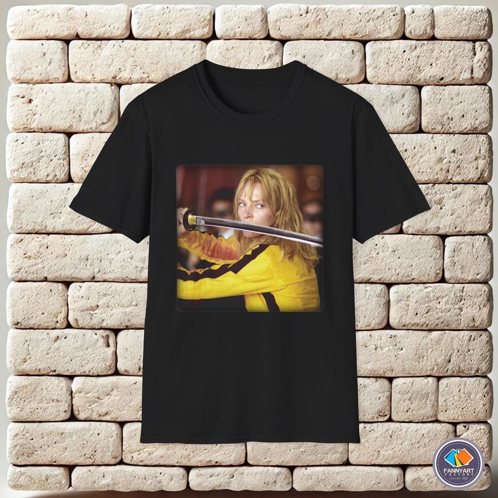 Kill Bill Bride In Yellow Tracksuit Sword Unisex T-Shirt M