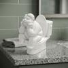 3D Printed Bathroom Thinker Statue Cute Desktop Small Ornament  Bathroom Decor