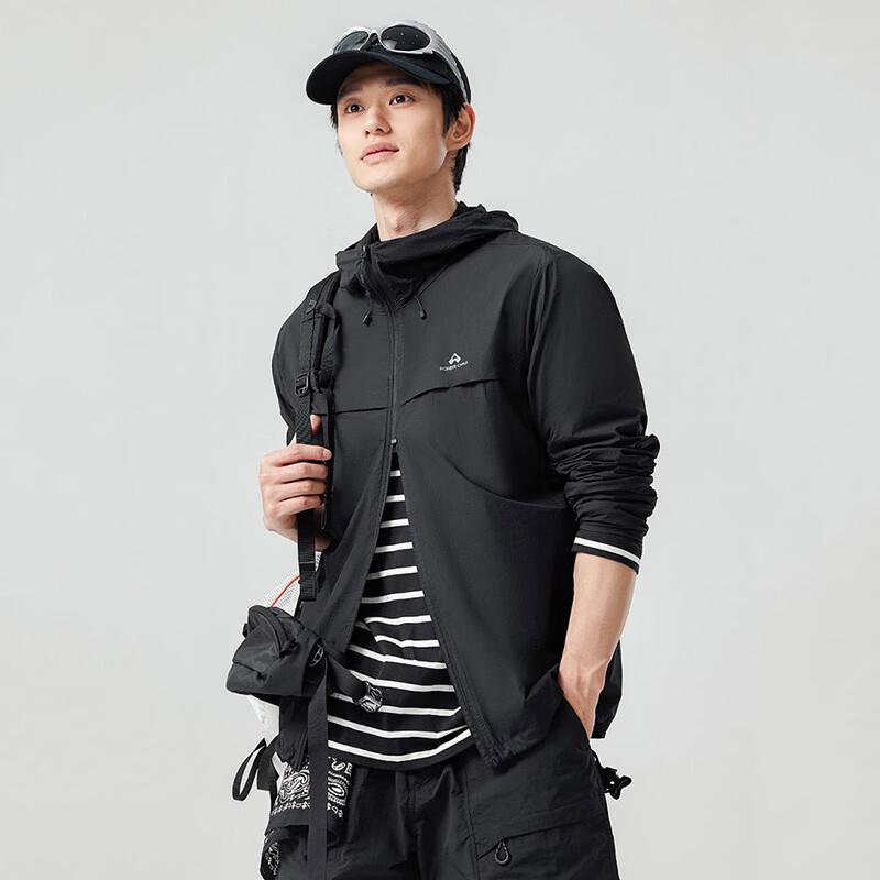 Pioneer Camp Men's Summer Outdoor Breathable Hooded Sun Protection Jacket